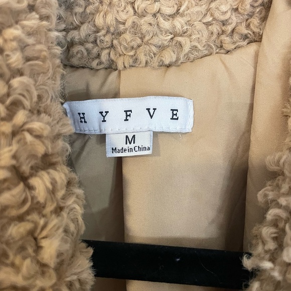 HYFVE Tan Teddy Jacket Cozy Cropped Design - Picture 7 of 7